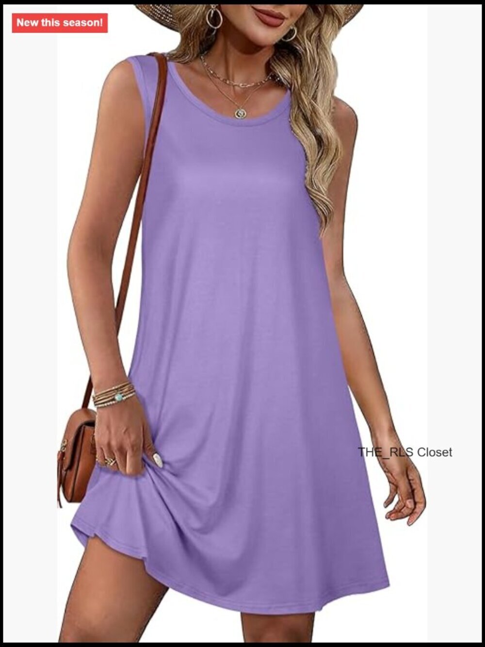 Sleeveless Tshirt Sundress with Pockets Casual Beach Cover Up